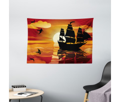 Tranquil Evening Wide Tapestry