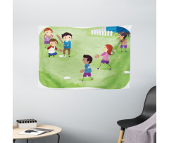Friends Basketball Wide Tapestry
