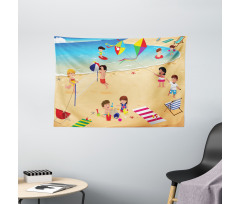 Beach Volleyball Wide Tapestry