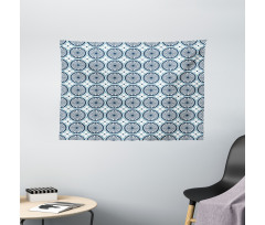 Moroccan Floral Pattern Wide Tapestry