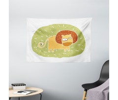 Zoo Animal Nursery Art Wide Tapestry