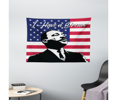 Martin Luther King Wide Tapestry