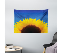 Sunflower Leaf Wide Tapestry