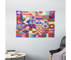 Patchwork Mosaic Tile Wide Tapestry