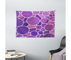 Retro Glass Motif Wide Tapestry