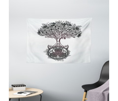 Tree of Life Triskelion Wide Tapestry