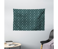 Fan Palm and Aralia Wide Tapestry