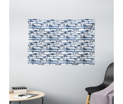 Coconut Tree Beach Wide Tapestry