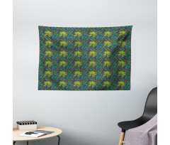 Tropical Fern Aralia Wide Tapestry