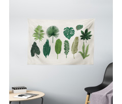 Vintage Botanic Image Wide Tapestry