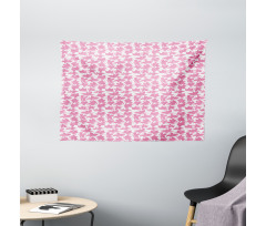 Moire Outline Wide Tapestry