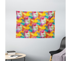 Contemporary Colorful Wide Tapestry