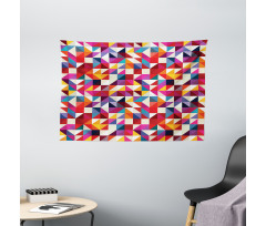 Bauhaus Style Pattern Wide Tapestry