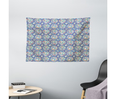 Triangles Tiles Artwork Wide Tapestry