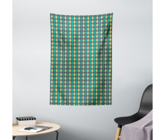 Vintage Argyle Pattern Tapestry