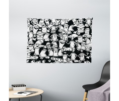 Devil Spray Cans Wide Tapestry