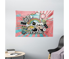 Anime Style Wide Tapestry