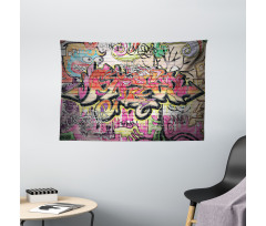 Surreal Painting Wide Tapestry