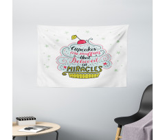 Cupcake Wide Tapestry