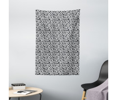 Hatched Flowers Tapestry