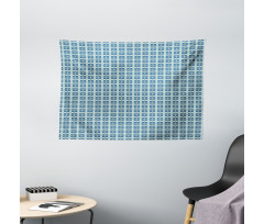 Floral Geometric Theme Wide Tapestry