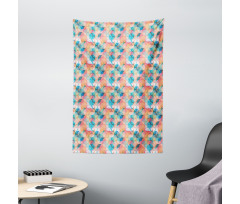 Boho Rainbow Colors Tapestry