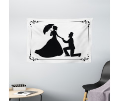 Marriage Proposal Wide Tapestry