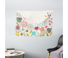 Hearty Dandelion Seeds Wide Tapestry