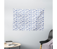 Early Purple Orchids Wide Tapestry