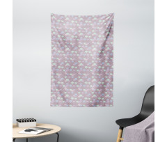 Japanese Wave Pastel Tapestry