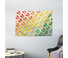 Graded Rainbow Color Wide Tapestry