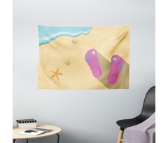 Grainy Looking Sands Wide Tapestry