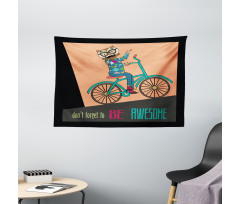 Motivational Words and Owl Wide Tapestry