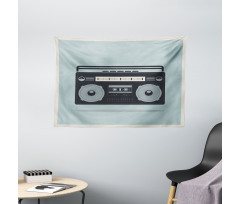 1980s Boombox Image Wide Tapestry