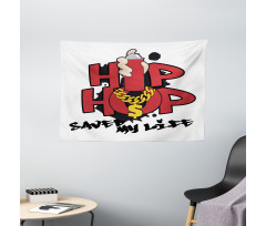 Hip Hop Saved My Life Wide Tapestry