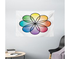 Flower of Life Motif Wide Tapestry