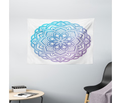 Gradient Floral Wide Tapestry