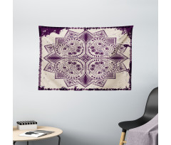 Snowflake Form Wide Tapestry