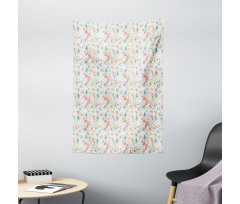 Pigeons Carrying Flowers Tapestry