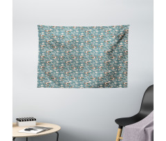 Vintage Abstract Wide Tapestry