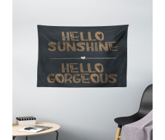 Hello Sunshine Wide Tapestry