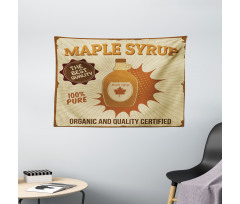 Maple Syrup with Stripes Wide Tapestry