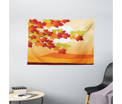 Maple Tree Branches Wide Tapestry