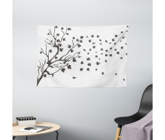 Maple Silhouette Wide Tapestry