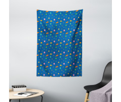 Planets and Stars Tapestry