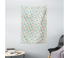 Doodle Stars and Dots Tapestry