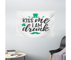 Irish Leprechaun Hat Wide Tapestry