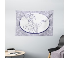 Rococo Style Wide Tapestry