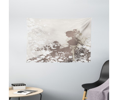 Wedding Bride Wide Tapestry