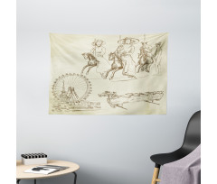Merry Go Round Wide Tapestry